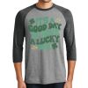 Unisex Tri-Blend 3/4 Sleeve Raglan T-Shirt Thumbnail