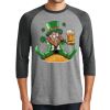 Unisex Tri-Blend 3/4 Sleeve Raglan T-Shirt Thumbnail