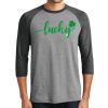 Unisex Tri-Blend 3/4 Sleeve Raglan T-Shirt Thumbnail