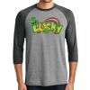 Unisex Tri-Blend 3/4 Sleeve Raglan T-Shirt Thumbnail