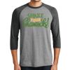 Unisex Tri-Blend 3/4 Sleeve Raglan T-Shirt Thumbnail