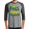 Unisex Tri-Blend 3/4 Sleeve Raglan T-Shirt Thumbnail