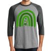 Unisex Tri-Blend 3/4 Sleeve Raglan T-Shirt Thumbnail