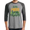 Unisex Tri-Blend 3/4 Sleeve Raglan T-Shirt Thumbnail