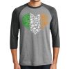 Unisex Tri-Blend 3/4 Sleeve Raglan T-Shirt Thumbnail