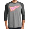 Unisex Tri-Blend 3/4 Sleeve Raglan T-Shirt Thumbnail
