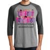 Unisex Tri-Blend 3/4 Sleeve Raglan T-Shirt Thumbnail
