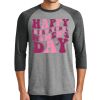Unisex Tri-Blend 3/4 Sleeve Raglan T-Shirt Thumbnail