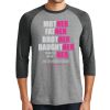 Unisex Tri-Blend 3/4 Sleeve Raglan T-Shirt Thumbnail