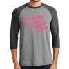 Unisex Tri-Blend 3/4 Sleeve Raglan T-Shirt Thumbnail