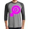 Unisex Tri-Blend 3/4 Sleeve Raglan T-Shirt Thumbnail
