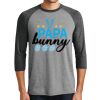 Unisex Tri-Blend 3/4 Sleeve Raglan T-Shirt Thumbnail