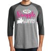Unisex Tri-Blend 3/4 Sleeve Raglan T-Shirt Thumbnail