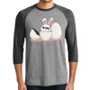 Unisex Tri-Blend 3/4 Sleeve Raglan T-Shirt Thumbnail