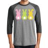 Unisex Tri-Blend 3/4 Sleeve Raglan T-Shirt Thumbnail