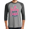 Unisex Tri-Blend 3/4 Sleeve Raglan T-Shirt Thumbnail