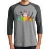 Unisex Tri-Blend 3/4 Sleeve Raglan T-Shirt Thumbnail