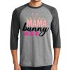 Unisex Tri-Blend 3/4 Sleeve Raglan T-Shirt Thumbnail