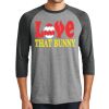 Unisex Tri-Blend 3/4 Sleeve Raglan T-Shirt Thumbnail