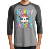 Unisex Tri-Blend 3/4 Sleeve Raglan T-Shirt Thumbnail