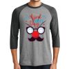 Unisex Tri-Blend 3/4 Sleeve Raglan T-Shirt Thumbnail