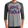 Unisex Tri-Blend 3/4 Sleeve Raglan T-Shirt Thumbnail