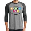 Unisex Tri-Blend 3/4 Sleeve Raglan T-Shirt Thumbnail