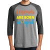 Unisex Tri-Blend 3/4 Sleeve Raglan T-Shirt Thumbnail