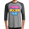 Unisex Tri-Blend 3/4 Sleeve Raglan T-Shirt Thumbnail