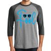 Unisex Tri-Blend 3/4 Sleeve Raglan T-Shirt Thumbnail