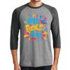 Unisex Tri-Blend 3/4 Sleeve Raglan T-Shirt Thumbnail