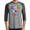 Unisex Tri-Blend 3/4 Sleeve Raglan T-Shirt Thumbnail