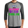 Unisex Tri-Blend 3/4 Sleeve Raglan T-Shirt Thumbnail