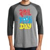 Unisex Tri-Blend 3/4 Sleeve Raglan T-Shirt Thumbnail