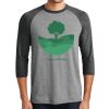 Unisex Tri-Blend 3/4 Sleeve Raglan T-Shirt Thumbnail