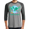 Unisex Tri-Blend 3/4 Sleeve Raglan T-Shirt Thumbnail