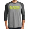 Unisex Tri-Blend 3/4 Sleeve Raglan T-Shirt Thumbnail