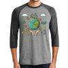 Unisex Tri-Blend 3/4 Sleeve Raglan T-Shirt Thumbnail