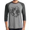 Unisex Tri-Blend 3/4 Sleeve Raglan T-Shirt Thumbnail