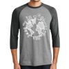 Unisex Tri-Blend 3/4 Sleeve Raglan T-Shirt Thumbnail