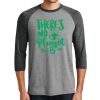 Unisex Tri-Blend 3/4 Sleeve Raglan T-Shirt Thumbnail