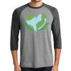 Unisex Tri-Blend 3/4 Sleeve Raglan T-Shirt Thumbnail