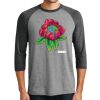 Unisex Tri-Blend 3/4 Sleeve Raglan T-Shirt Thumbnail