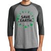 Unisex Tri-Blend 3/4 Sleeve Raglan T-Shirt Thumbnail