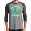 Unisex Tri-Blend 3/4 Sleeve Raglan T-Shirt Thumbnail