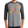 Unisex Tri-Blend 3/4 Sleeve Raglan T-Shirt Thumbnail