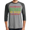 Unisex Tri-Blend 3/4 Sleeve Raglan T-Shirt Thumbnail
