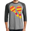 Unisex Tri-Blend 3/4 Sleeve Raglan T-Shirt Thumbnail