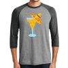 Unisex Tri-Blend 3/4 Sleeve Raglan T-Shirt Thumbnail