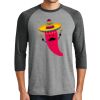 Unisex Tri-Blend 3/4 Sleeve Raglan T-Shirt Thumbnail